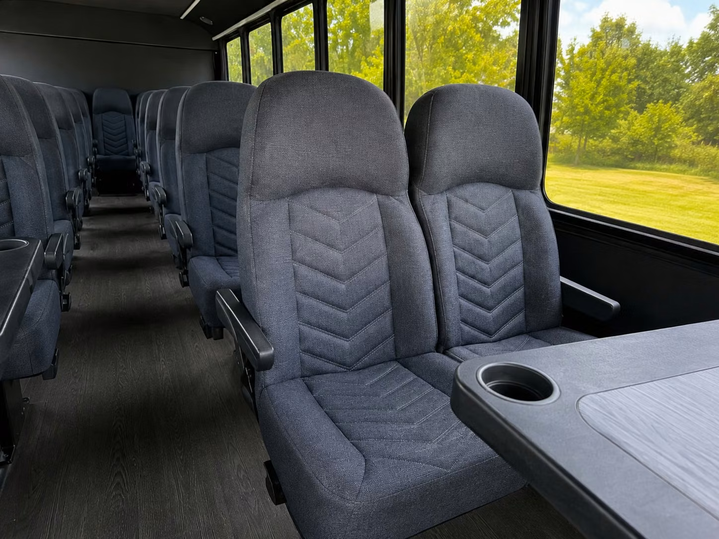 18 passenger minibus interior