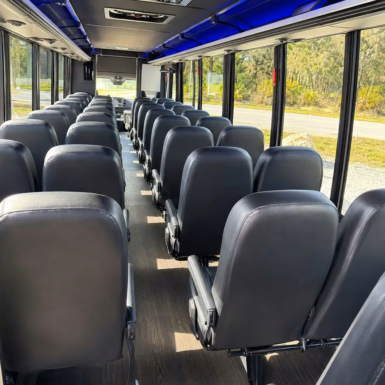35 passenger minibus interior