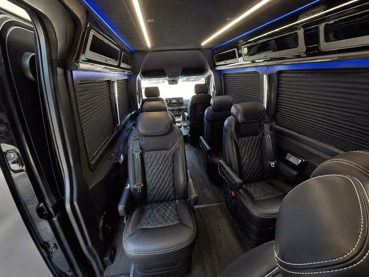 sprinter van with driver inside